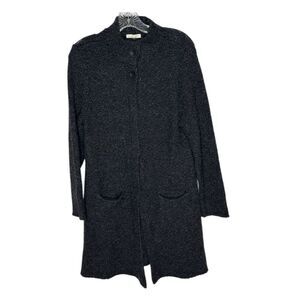 Eileen Fisher Knit Organic Wool/Alpaca Sweater Jacket. Size Medium.